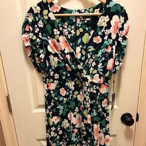 Tommy Hilfiger NWT Sz 8 Navy Blue & Multi Color Floral Dress